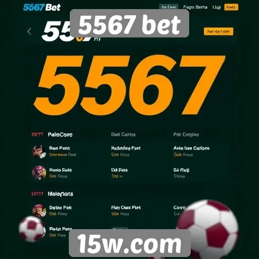 Descrição das principais funcionalidades do site 5567 bet